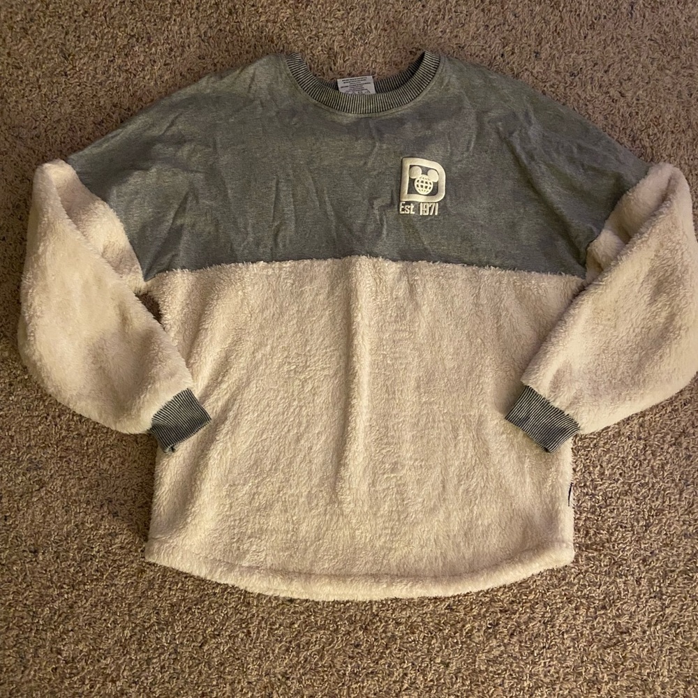 Disney Fluffy Grey and White Shirt
